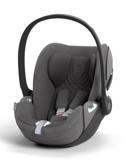 Cybex Coya Cabin Friendly Stroller & Cloud T i-Size Plus Car Seat Travel System-Includes Adapters-Matt Black Frame & Mirage Grey