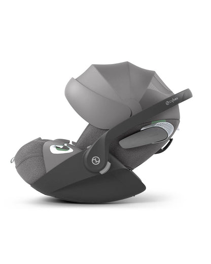 Cybex Cloud T i-Size PLUS Baby Car Seat-Rear Facing-Mesh Fabric For 6x Better Airflow-With Mesh Window On Canopy-Near Flat Reclining Seat-12 Positions Adjustable Headrest-For 0 to 2Y (Upto 13 Kg)-Mirage Grey