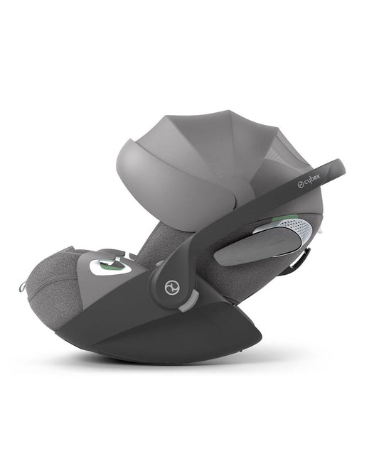 Cybex Cloud T i-Size PLUS Baby Car Seat-Rear Facing-Mesh Fabric For 6x Better Airflow-With Mesh Window On Canopy-Near Flat Reclining Seat-12 Positions Adjustable Headrest-For 0 to 2Y (Upto 13 Kg)-Mirage Grey