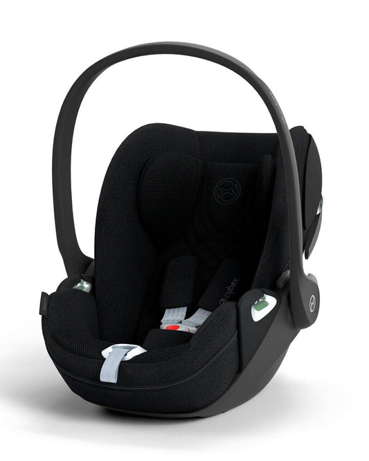 Cybex Coya Cabin Friendly Stroller & Cloud T i-Size Plus Car Seat Travel System-Includes Adapters-Rose Gold Frame & Sepia Black