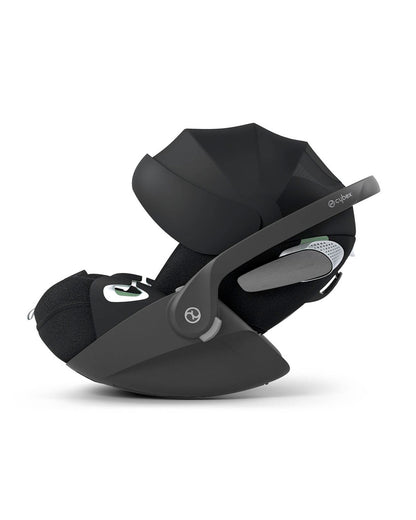 Cybex Cloud T i-Size PLUS Baby Car Seat-Rear Facing-Mesh Fabric For 6x Better Airflow-With Mesh Window On Canopy-Near Flat Reclining Seat-12 Positions Adjustable Headrest-For 0 to 2Y (Upto 13 Kg)-Sepia Black