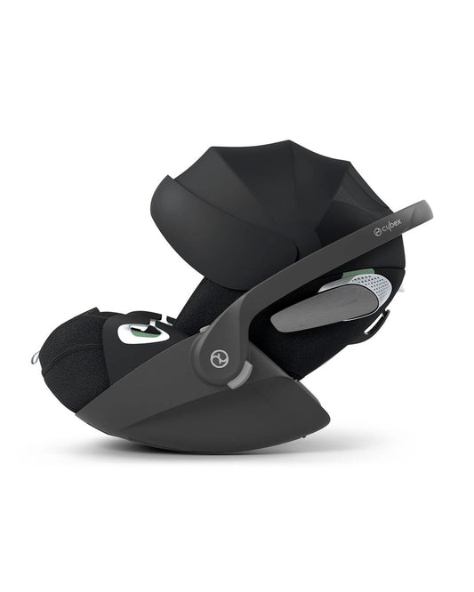 Cybex Cloud T i-Size PLUS Baby Car Seat-Rear Facing-Mesh Fabric For 6x Better Airflow-With Mesh Window On Canopy-Near Flat Reclining Seat-12 Positions Adjustable Headrest-For 0 to 2Y (Upto 13 Kg)-Sepia Black