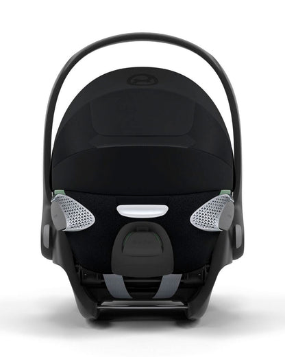 Cybex Cloud T i-Size PLUS Baby Car Seat-Rear Facing-Mesh Fabric For 6x Better Airflow-With Mesh Window On Canopy-Near Flat Reclining Seat-12 Positions Adjustable Headrest-For 0 to 2Y (Upto 13 Kg)-Sepia Black