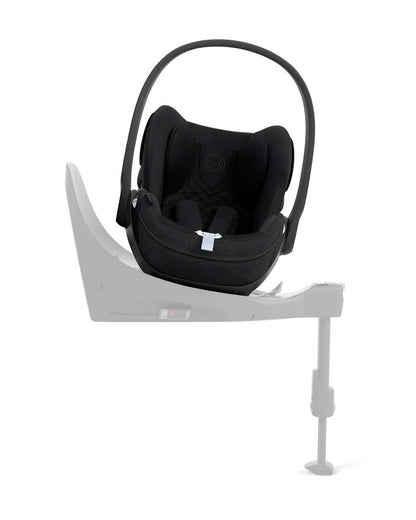 Cybex Cloud T i-Size PLUS Baby Car Seat-Rear Facing-Mesh Fabric For 6x Better Airflow-With Mesh Window On Canopy-Near Flat Reclining Seat-12 Positions Adjustable Headrest-For 0 to 2Y (Upto 13 Kg)-Sepia Black