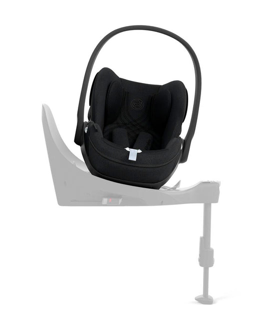 Cybex Cloud T i-Size PLUS Baby Car Seat-Rear Facing-Mesh Fabric For 6x Better Airflow-With Mesh Window On Canopy-Near Flat Reclining Seat-12 Positions Adjustable Headrest-For 0 to 2Y (Upto 13 Kg)-Sepia Black