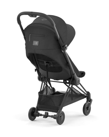 Cybex Coya Cabin Friendly Stroller & Cloud T i-Size Plus Car Seat Travel System-Includes Adapters-Matt Black Frame & Sepia Black