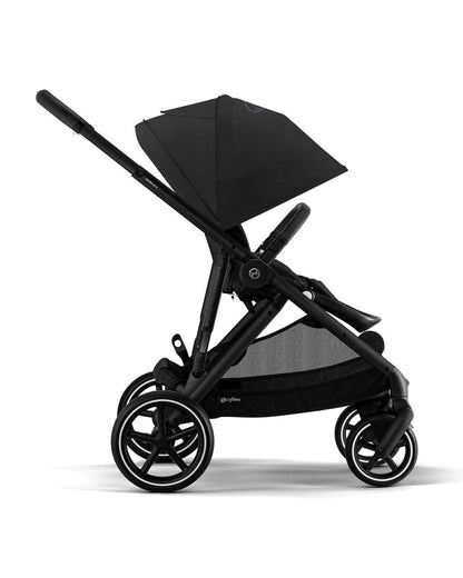 Cybex Gazelle S Stroller & Gazelle S Carry Cot Travel System-Black Frame & Moon Black