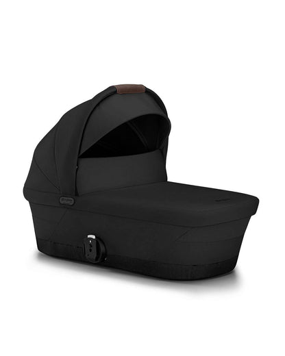 Cybex Gazelle S Stroller & Gazelle S Carry Cot Travel System-Black Frame & Moon Black