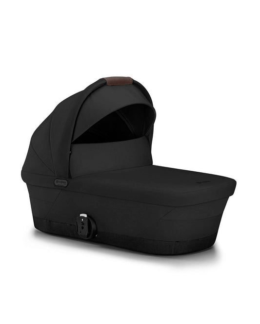 Cybex Gazelle S Stroller & Gazelle S Carry Cot Travel System-Black Frame & Moon Black