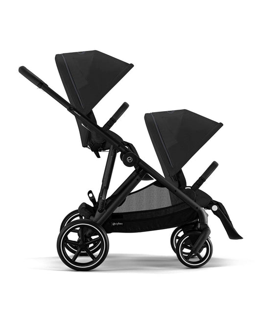 Cybex Gazelle S 2nd Seat Unit-Sibling Seat-Connects Directly To The Stroller With Built In Adapters-Reversible & Flat Reclining Seat-2 Years Warranty-Upto 22 Kg-Moon Black