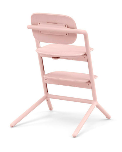 Cybex Lemo 3 in 1 High Chair-With Baby Set & Tray-Individual Height and Depth Adjustment of Seat & Footrest-Anti Tip Rear Wheels for Easy Movement-2 Years Warranty-For 6M to 99Y (Upto 120 Kg)-Pearl Pink