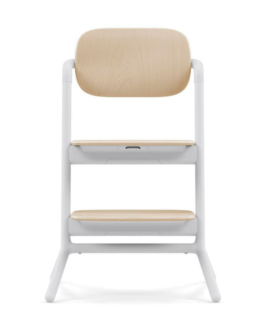 Cybex Lemo 3 in 1 High Chair-With Baby Set & Tray-Individual Height & Depth Adjustment of Seat & Footrest-Anti Tip Rear Wheels for Easy Movement-2 Years Warranty-For 6M to 99Y (Upto 120 Kg)-Sand White