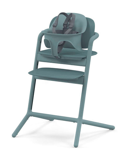 Cybex Lemo 3 in 1 High Chair-With Comfort Inlay, Baby Set & Tray-2 Years Warranty-For 6M to 99Y (Upto 120 Kg)-Stone Blue