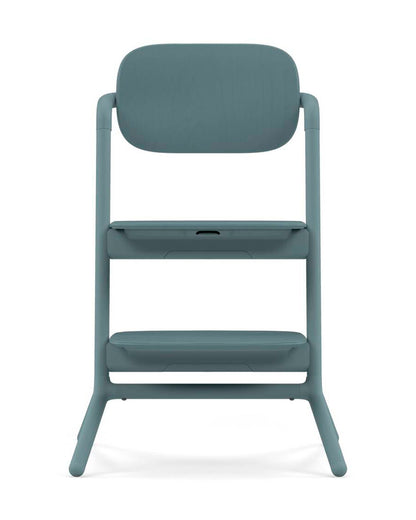 Cybex Lemo 3 in 1 High Chair-With Baby Set & Tray-Individual Height and Depth Adjustment of Seat & Footrest-Anti Tip Rear Wheels for Easy Movement-2 Years Warranty-For 6M to 99Y (Upto 120 Kg)-Stone Blue