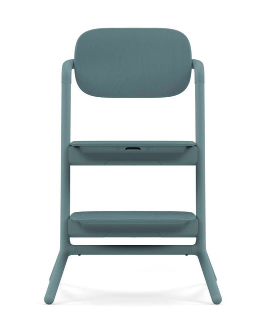 Cybex Lemo 3 in 1 High Chair-With Baby Set & Tray-Individual Height and Depth Adjustment of Seat & Footrest-Anti Tip Rear Wheels for Easy Movement-2 Years Warranty-For 6M to 99Y (Upto 120 Kg)-Stone Blue