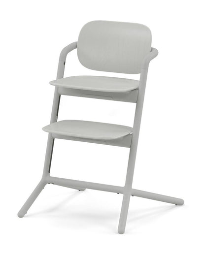 Cybex Lemo 4 in 1 High Chair-With Bouncer Seat, Baby Set & Tray-Individual Height & Depth Adjustment of Seat & Footrest-Anti Tip Rear Wheels for Easy Movement-2 Years Warranty-For 0 to 99Y (Upto 120 Kg)-Suede Grey