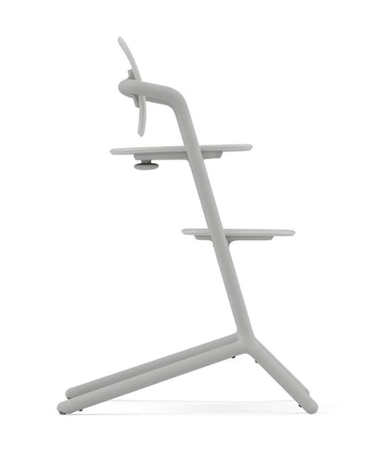 Cybex Lemo 4 in 1 High Chair-With Bouncer Seat, Baby Set & Tray-Individual Height & Depth Adjustment of Seat & Footrest-Anti Tip Rear Wheels for Easy Movement-2 Years Warranty-For 0 to 99Y (Upto 120 Kg)-Suede Grey