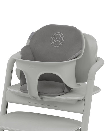 Cybex Lemo Comfort Inlay-Includes Baby Set Seat, Surface & Backrest Cushion-Adds Comfort To The Lemo Chair-2 Years Warranty-Suede Grey