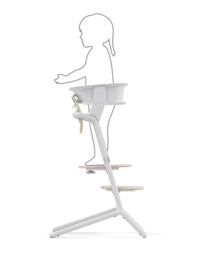 Cybex Lemo Training Tower-Easily Clips On To Lemo Chair-One Hand Installation-No Tools Required-2 Years Warranty-For 1 to 5Y (Upto 25 Kg)-All White
