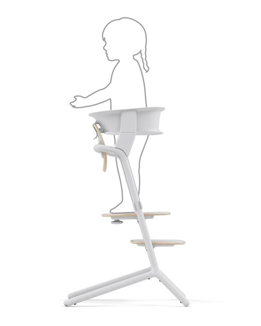 Cybex Lemo Training Tower-Easily Clips On To Lemo Chair-One Hand Installation-No Tools Required-2 Years Warranty-For 1 to 5Y (Upto 25 Kg)-All White