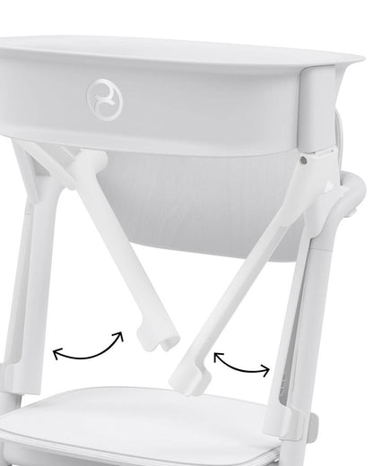 Cybex Lemo Training Tower-Easily Clips On To Lemo Chair-One Hand Installation-No Tools Required-2 Years Warranty-For 1 to 5Y (Upto 25 Kg)-All White