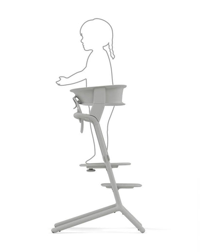 Cybex Lemo Training Tower-Easily Clips On To Lemo Chair-One Hand Installation-No Tools Required-2 Years Warranty-For 1 to 5Y (Upto 25 Kg)-Suede Grey