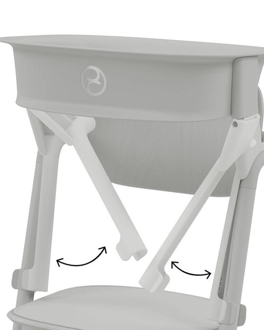 Cybex Lemo Training Tower-Easily Clips On To Lemo Chair-One Hand Installation-No Tools Required-2 Years Warranty-For 1 to 5Y (Upto 25 Kg)-Suede Grey