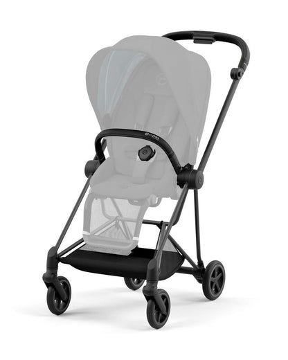 Cybex Mios Lightweight Stroller-Height Adjustable Parent Handle Bar-Reversible & Flat Reclining Seat-One Hand Fold-Travel System Compatible-2 Years Warranty-For 0 to 4Y (Upto 22 Kg)-Matt Black Frame & Mirage Grey