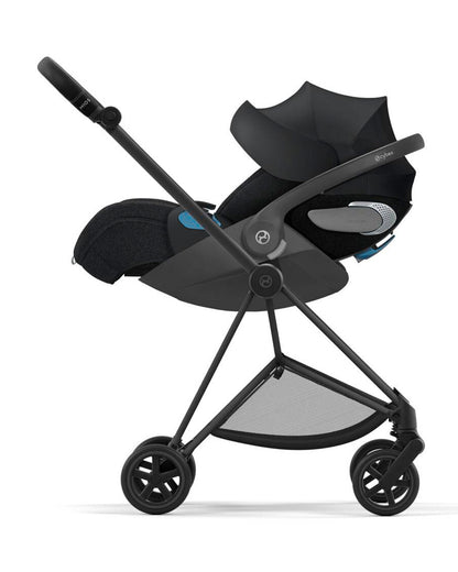 Cybex Mios Lightweight Stroller-Height Adjustable Parent Handle Bar-Reversible & Flat Reclining Seat-One Hand Fold-Travel System Compatible-2 Years Warranty-For 0 to 4Y (Upto 22 Kg)-Matt Black Frame & Sepia Black
