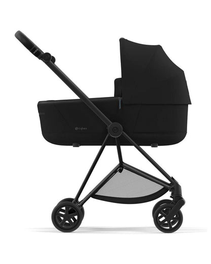 Cybex Mios Lightweight Stroller-Height Adjustable Parent Handle Bar-Reversible & Flat Reclining Seat-One Hand Fold-Travel System Compatible-2 Years Warranty-For 0 to 4Y (Upto 22 Kg)-Matt Black Frame & Sepia Black