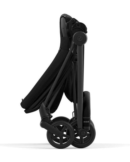 Cybex Mios Lightweight Stroller-Height Adjustable Parent Handle Bar-Reversible & Flat Reclining Seat-One Hand Fold-Travel System Compatible-2 Years Warranty-For 0 to 4Y (Upto 22 Kg)-Matt Black Frame & Sepia Black