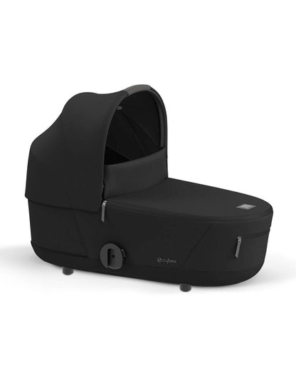 Cybex Mios Lux Baby Carry Cot-With Two Separate Mesh Windows-100% Cotton-Intergrated Carry Handle-UPF 50+ Canopy with Visor-2 Years Warranty-For 0 to 6M (Upto 9 Kg)-Sepia Black