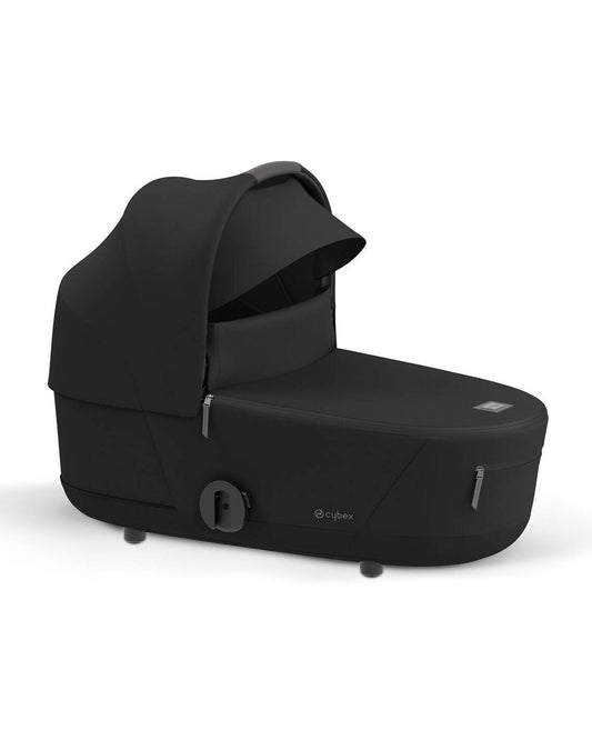 Cybex Mios Lux Baby Carry Cot-With Two Separate Mesh Windows-100% Cotton-Intergrated Carry Handle-UPF 50+ Canopy with Visor-2 Years Warranty-For 0 to 6M (Upto 9 Kg)-Sepia Black