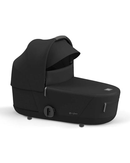 Cybex Mios Lightweight Stroller & Mios Lux Carry Cot Travel System-Includes Adapters-Matt Black Frame & Sepia Black