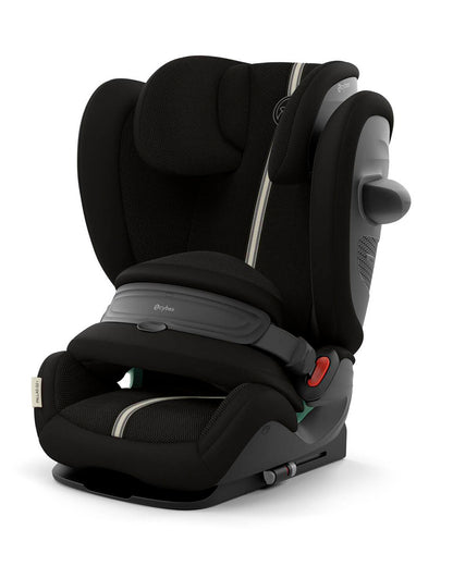 Cybex Pallas G2 PLUS Baby Car Seat-Forward Facing-Mesh Fabric For 6x Better Airflow-With Airbag Style Impact Shield-Reduces the Risk of Neck Injury-12 Positions Adjustable Headrest-For 15M to 12Y (9 to 50 Kg)-Moon Black