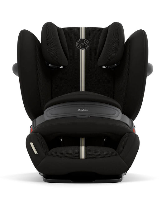 Cybex Pallas G2 PLUS Baby Car Seat-Forward Facing-Mesh Fabric For 6x Better Airflow-With Airbag Style Impact Shield-Reduces the Risk of Neck Injury-12 Positions Adjustable Headrest-For 15M to 12Y (9 to 50 Kg)-Moon Black