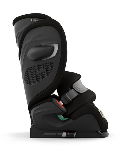 Cybex Pallas G2 PLUS Baby Car Seat-Forward Facing-Mesh Fabric For 6x Better Airflow-With Airbag Style Impact Shield-Reduces the Risk of Neck Injury-12 Positions Adjustable Headrest-For 15M to 12Y (9 to 50 Kg)-Moon Black