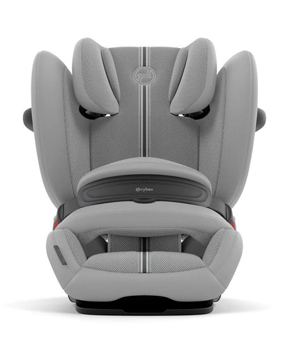 Cybex Pallas G2 PLUS Baby Car Seat-Forward Facing-Mesh Fabric For 6x Better Airflow-With Airbag Style Impact Shield-Reduces the Risk of Neck Injury-12 Positions Adjustable Headrest-For 15M to 12Y (9 to 50 Kg)-Stone Grey
