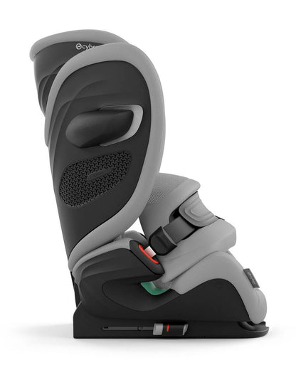 Cybex Pallas G2 PLUS Baby Car Seat-Forward Facing-Mesh Fabric For 6x Better Airflow-With Airbag Style Impact Shield-Reduces the Risk of Neck Injury-12 Positions Adjustable Headrest-For 15M to 12Y (9 to 50 Kg)-Stone Grey