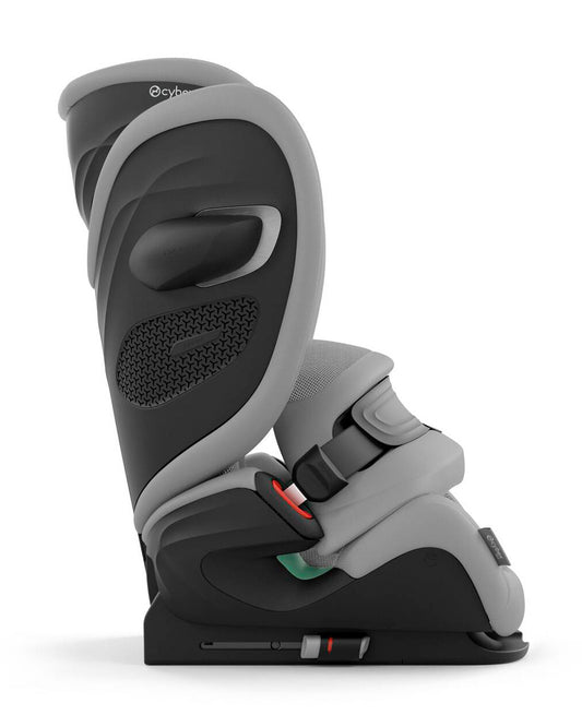 Cybex Pallas G2 PLUS Baby Car Seat-Forward Facing-Mesh Fabric For 6x Better Airflow-With Airbag Style Impact Shield-Reduces the Risk of Neck Injury-12 Positions Adjustable Headrest-For 15M to 12Y (9 to 50 Kg)-Stone Grey