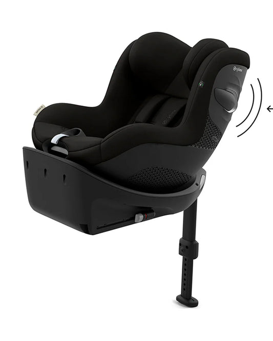 Cybex Sirona Gi i-Size Baby Car Seat-Convertible (Forward & Rear Facing)-360 Degree Rotation-5 Positions Recline in Both Mode-For 3M to 4Y (Upto 20 Kg)-Magic Black