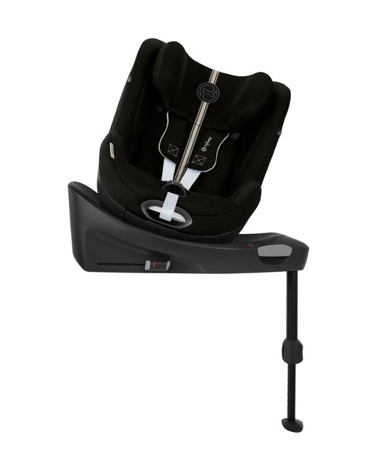 Cybex Sirona Gi i-Size PLUS Baby Car Seat With Newborn Inlay-Convertible (Forward & Rear Facing)-With Mesh Fabric For 6x Better Airflow-360 Degree Rotation-5 Positions Recline in Both Mode-For 0M to 4Y (Upto 20 Kg)-Moon Black