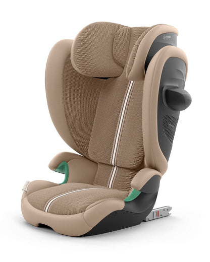 Cybex Solution G2 PLUS Foldable Car Seat-Forward Facing-Folds into Compact Shape-Mesh Fabric For 6x Better Airflow-With Convenient Carry Handle-12 Positions Adjustable Headrest-For 3 to 12Y (15 to 50 Kg)-Almond Beige
