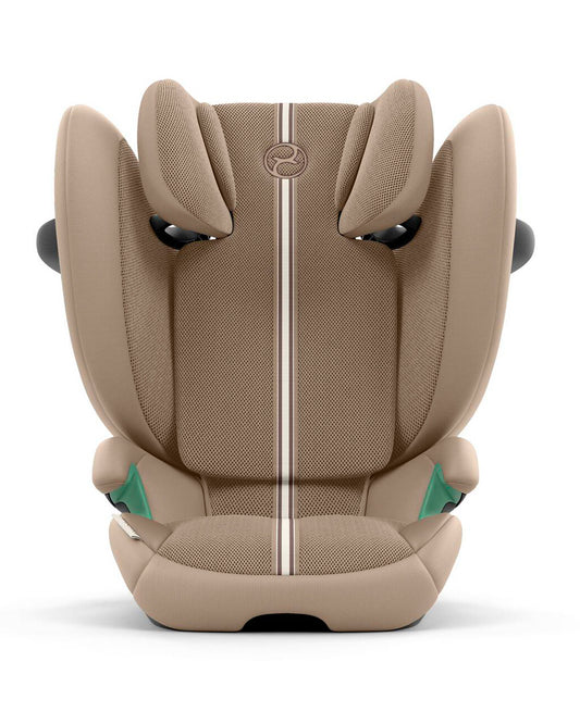 Cybex Solution G2 PLUS Foldable Car Seat-Forward Facing-Folds into Compact Shape-Mesh Fabric For 6x Better Airflow-With Convenient Carry Handle-12 Positions Adjustable Headrest-For 3 to 12Y (15 to 50 Kg)-Almond Beige