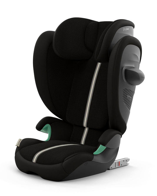 Cybex Solution G2 PLUS Foldable Car Seat-Forward Facing-Mesh Fabric For 6x Better Airflow-Folds into Compact Shape-With Convenient Carry Handle-12 Positions Adjustable Headrest-For 3 to 12Y (15 to 50 Kg)-Moon Black