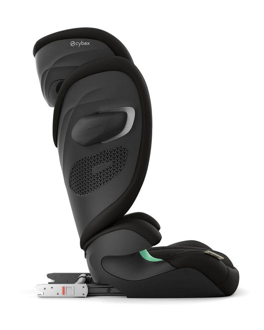 Cybex Solution G2 PLUS Foldable Car Seat-Forward Facing-Mesh Fabric For 6x Better Airflow-Folds into Compact Shape-With Convenient Carry Handle-12 Positions Adjustable Headrest-For 3 to 12Y (15 to 50 Kg)-Moon Black