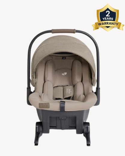 Joie Sprint Baby Car Seat-Rear Facing-With Integrated ISOFIX Connectors for Easy Installation-UPF 50+ & Water Proof Canopy-For 0 to 15M (Upto 13 Kg)-Sandstone