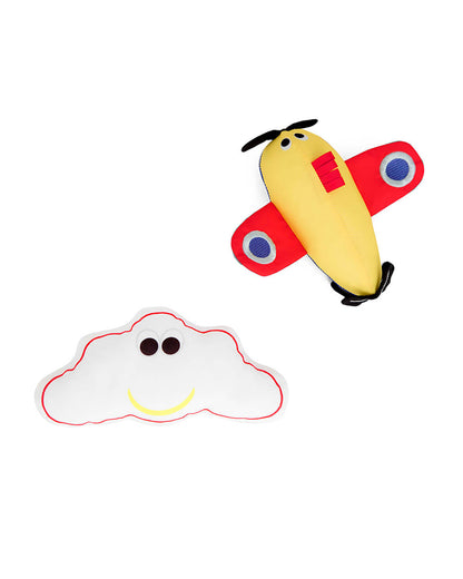 Joie Cheer Playard & Travel Cot-Compact Fold-All Around Mesh Ventilation-Removable Mattress-Scentric Print With Included Toys-For Infants-Upto 15 Kg-Little Explorer