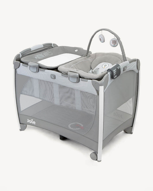 Joie Excursion Change & Bounce-Includes Changer, Bouncer & Carry Bag-5 Calming Nature Sound & 5 Classical Lullabies-Removable Bassinet-Compact Fold-For Infants-Upto 15 Kg-Portrait