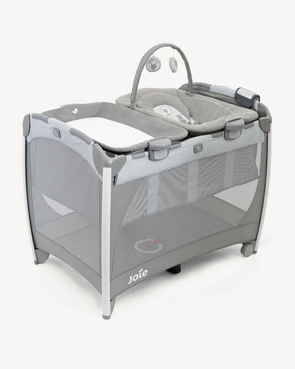 Joie Excursion Change & Bounce-Includes Changer, Bouncer & Carry Bag-5 Calming Nature Sound & 5 Classical Lullabies-Removable Bassinet-Compact Fold-For Infants-Upto 15 Kg-Portrait